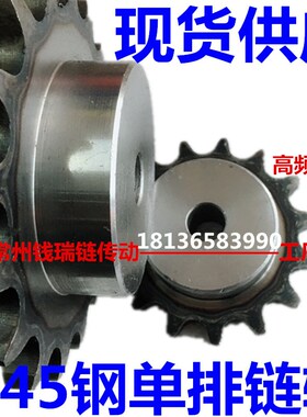 RS100工业链轮20A单排45钢链轮10齿11齿12齿13齿15齿16齿18齿20齿