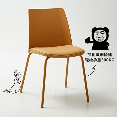 北欧塑料椅子家用加厚设计师款餐椅现代简约靠背凳子小户型餐桌椅