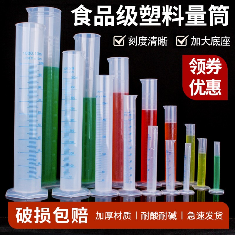 毫升5001000加油站密度计量杯柴油专用塑量筒实验室塑料汽油