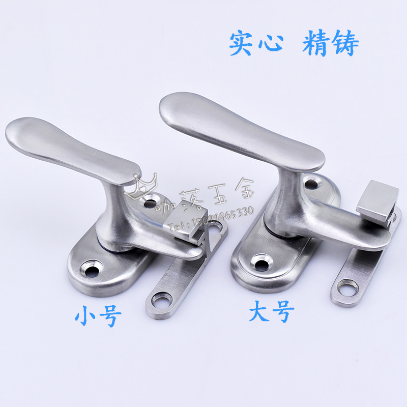 304不锈钢明装插销门锁防盗门窗锁门扣门栓门闩门销锁窗用执手锁