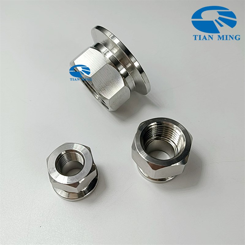 304/316L快装六角内PT螺纹接头22MP内丝接头TC卡箍接头BSPT1/48A