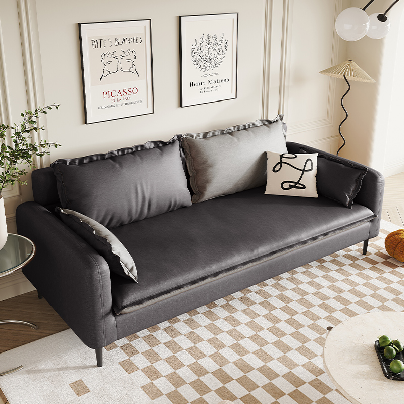 科技布沙发客厅小户型极简轻奢现代简约北欧布艺免洗公寓三人组合