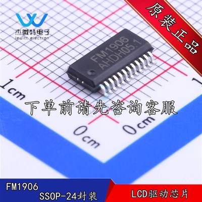 FM1906 SSOP24 13*4点阵LCD驱动IC 用于段码屏驱动富满原装