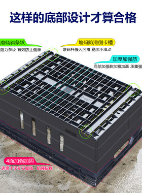 陈列篮蔬菜水果展示堆头筐收纳篮商场超市货架摆放矮扁周转框塑料