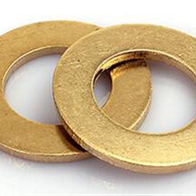 10mm 黄铜H59铜平垫垫圈 黄铜垫片 M10*外径20*厚度1.2 1.5 2mm