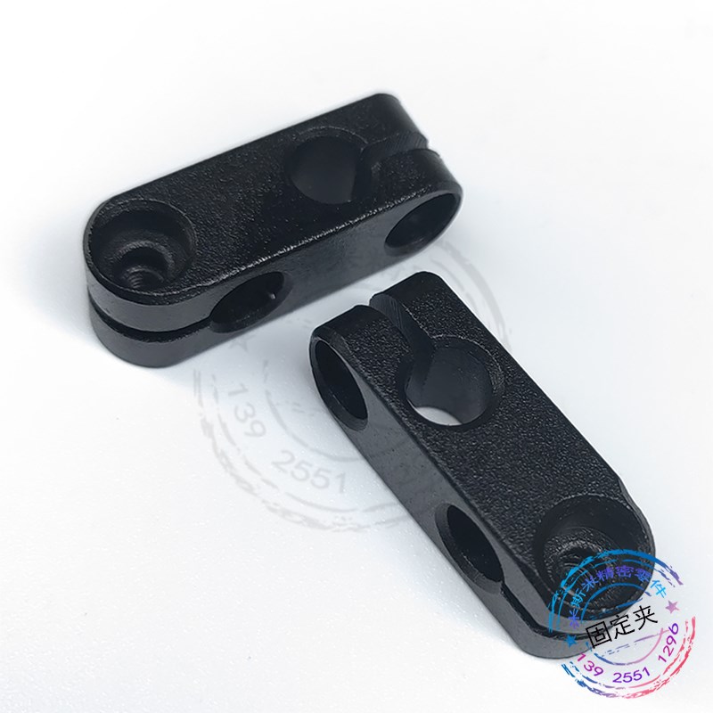 ALKC支柱固定夹铝合金光轴十字倒圆弧内六角螺栓垂直固定简易型钢