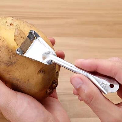 【品牌正品】不锈铁老式土豆削皮器小铁皮刨子水果削皮刀家用去皮