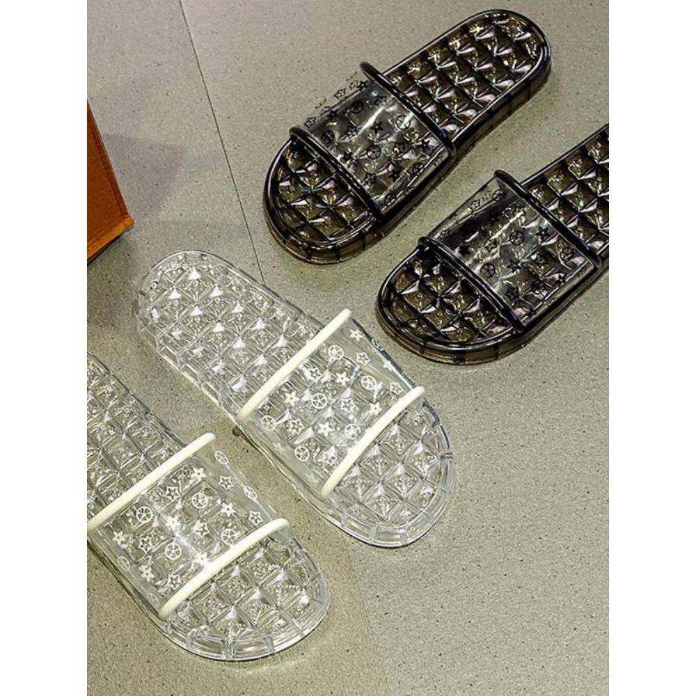 2026新款水晶凉拖鞋女夏家居防滑室内浴室学生寝室妈妈平底一字凉,女鞋,包头拖,淘宝优惠券,粉丝福利购,淘宝优惠卷