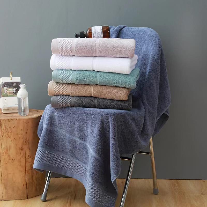 正品美容院专用全棉纯色简约素色浴室方巾面巾浴巾套巾吸水不掉毛