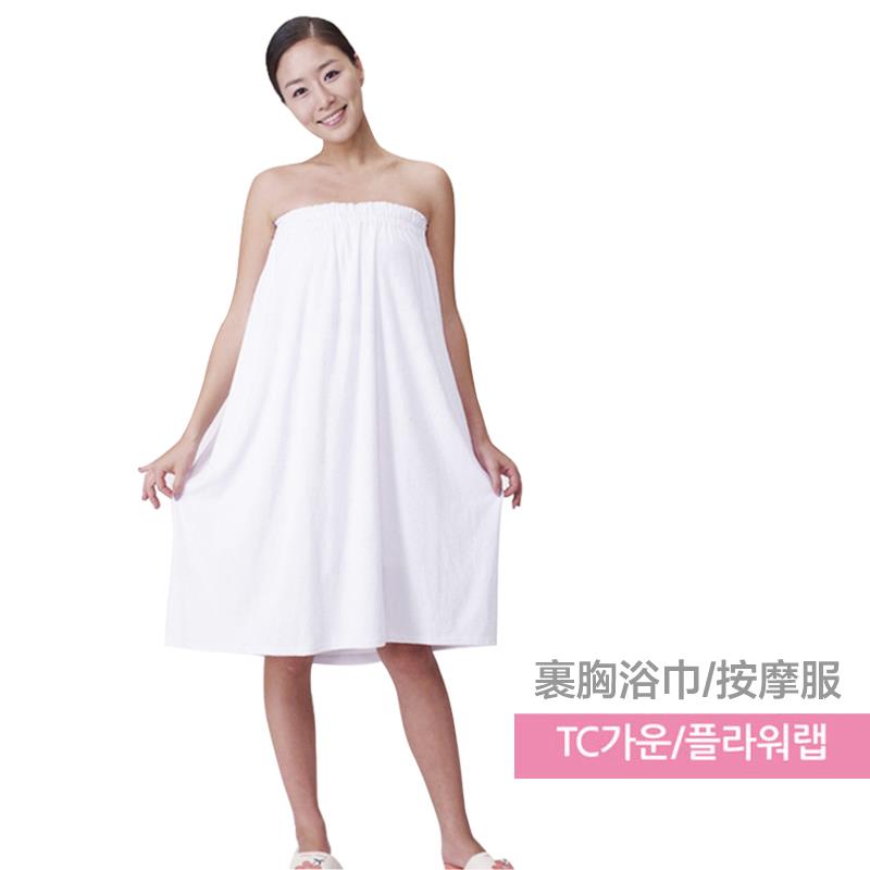正品美容院专用浴巾成人柔软吸水韩版抹胸浴裙非纯棉可穿裹胸浴袍