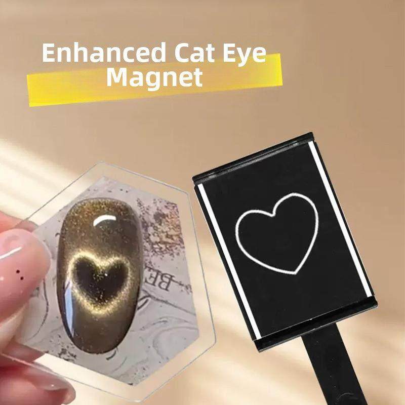 猫眼磁铁超强吸力指甲艺术心脏磁铁法国猫眼指甲油专用玻璃珠磁铁