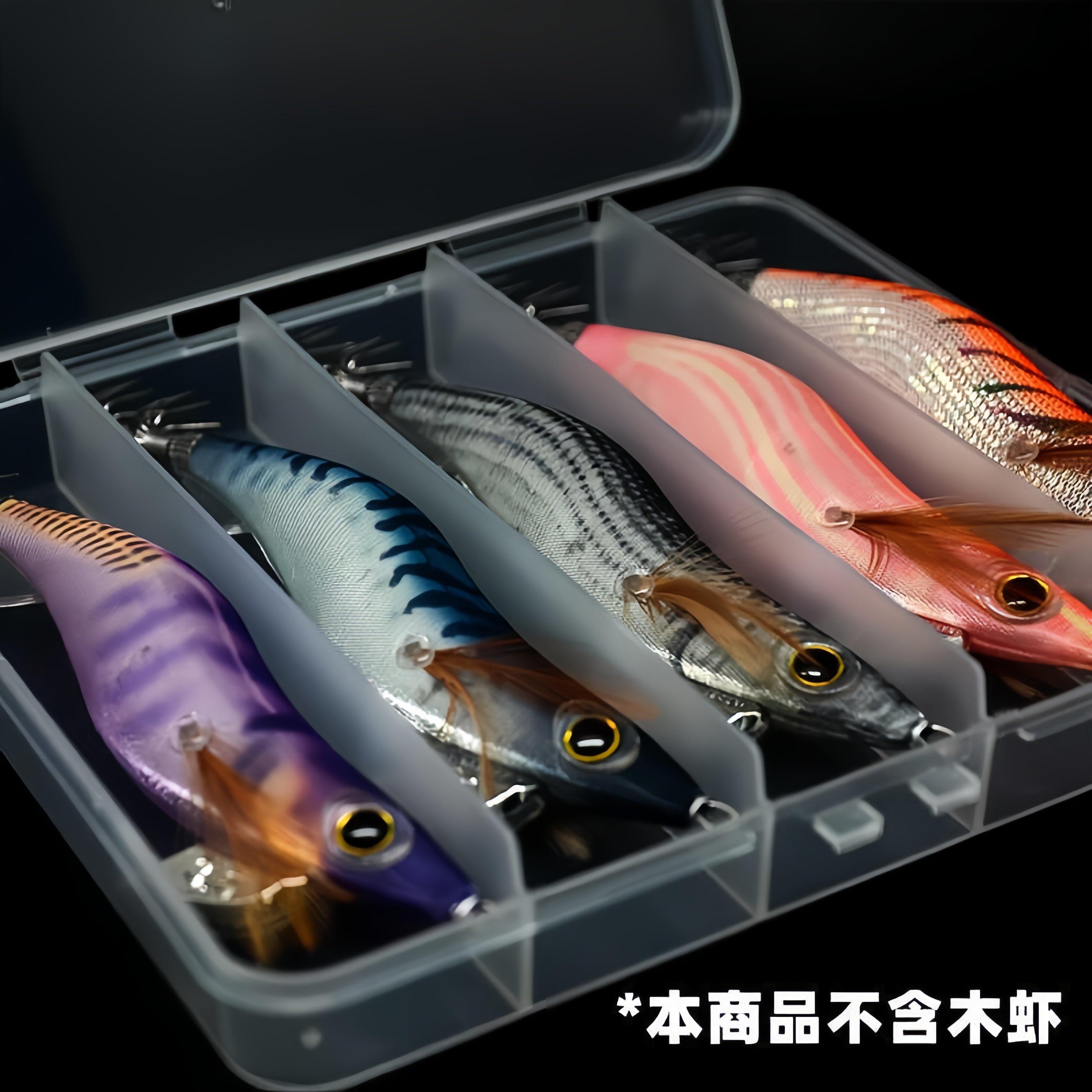 【天猫精选】木虾盒路亚饵铁板透明塑料收纳盒假饵钓鱼钩盒渔具饵图片