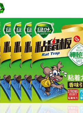 绿色居家 绿叶2113粘鼠板 香型引诱老鼠粘板 神枪手捕鼠板
