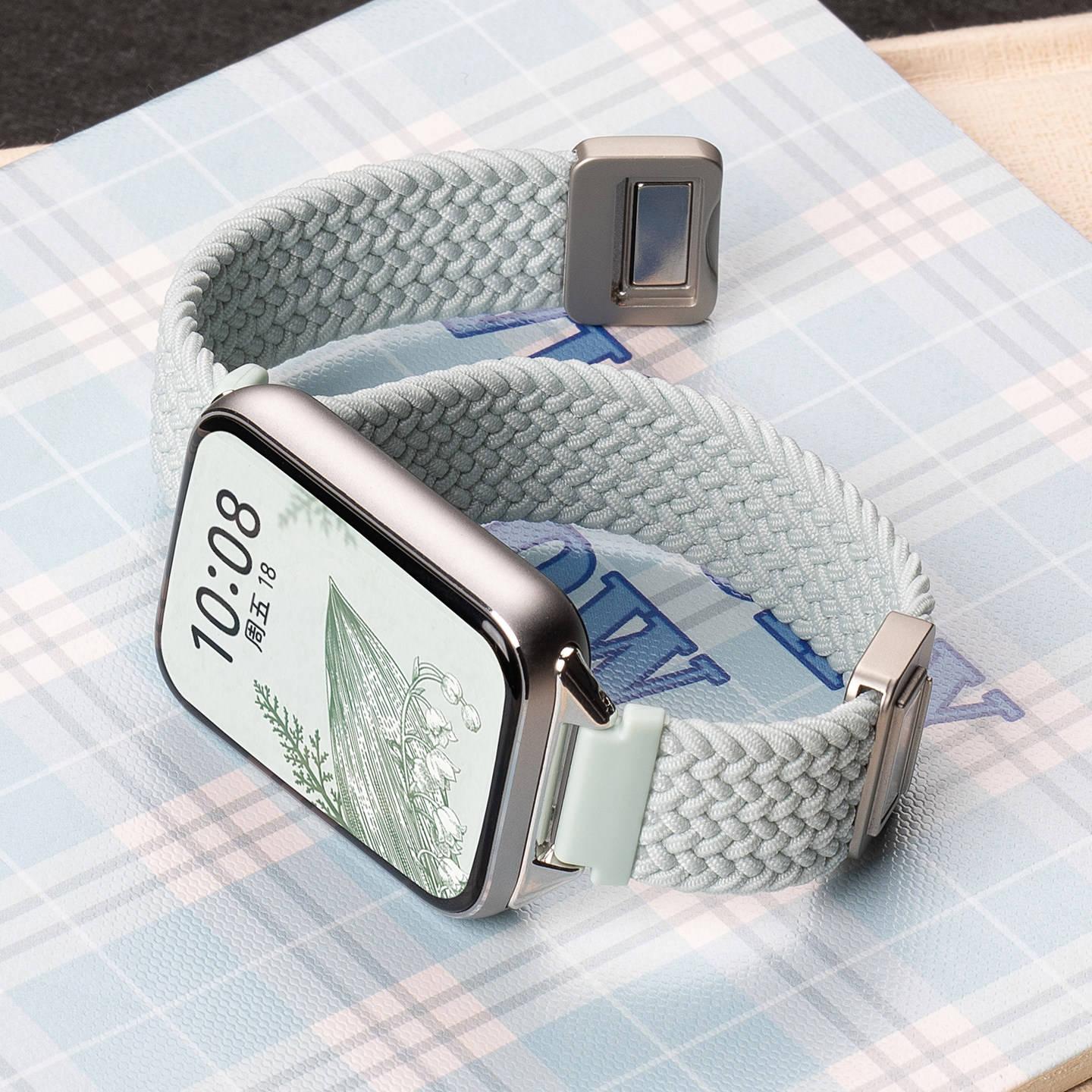 适用小米手环9pro表带红米watch6手表带8pro腕带watch5磁吸编织秋冬7pro高级男女生新款舒适透气九代替换配件