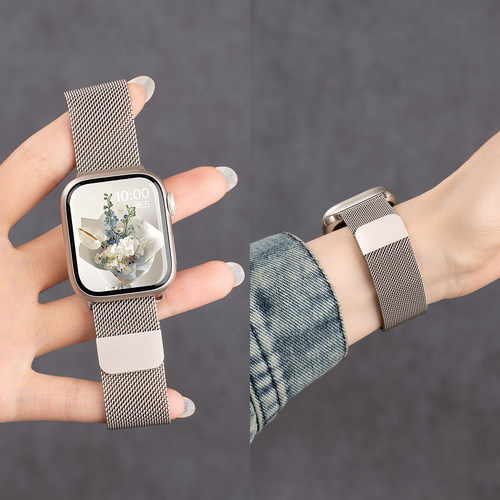 美派新款苹果s10米兰尼斯手表带