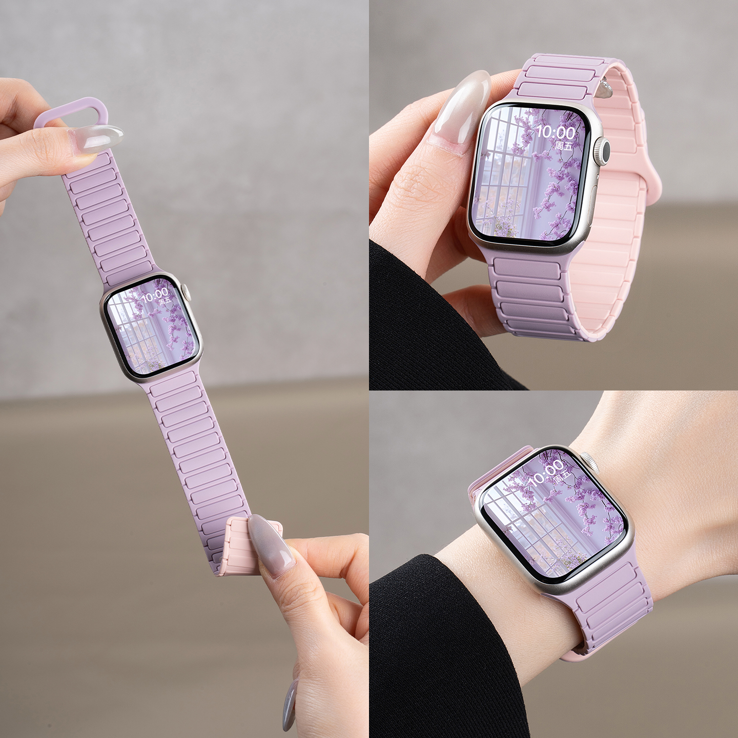 美派适用苹果s10手表表带秋冬