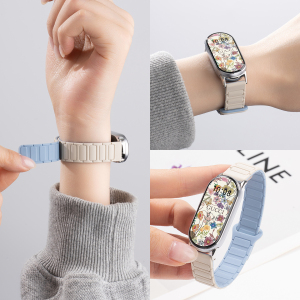 适用小米手环10磁吸表带9硅胶手表带8腕带NFC版替换带女士新款工装7智能6运动5夏季4高级感3女生十代配件男款