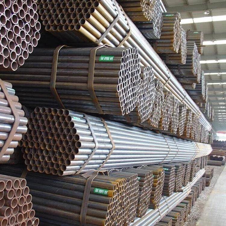 广东现货Q235B直缝焊管4分圆管高频焊接钢管建筑工地用排栅架子管