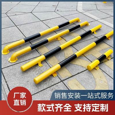 钢管挡车器停车位地挡U型防撞护栏隔离限位挡车杆车轮定位止退器