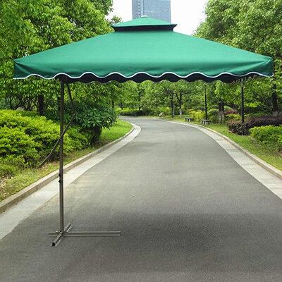 户外遮阳伞侧立伞岗亭伞物业方形伞大罗马伞庭院伞边柱单侧伞