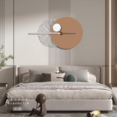 轻奢墙面装饰挂件创意客厅铁艺壁挂带灯卧室床头挂饰餐厅金属壁饰