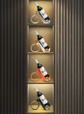 酒柜里的红酒架摆件轻奢高档创意现代客厅电视柜装饰乔迁新居礼品