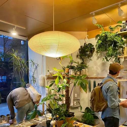 椭圆吊灯日式野口勇纸艺吊灯akari侘寂卧室茶间工作室民宿餐厅灯