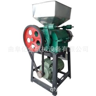 陕西五谷压片机玉米大豆燕麦挤扁机食品家用商用压扁机直销