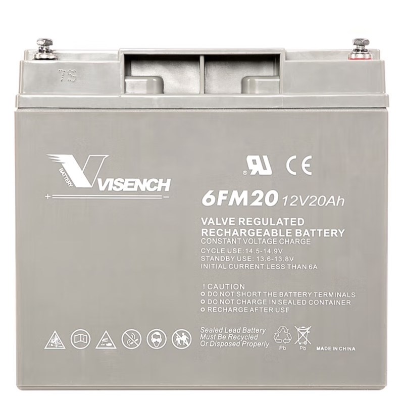 VISENCH威神免维护铅酸蓄电池UPS机房专用蓄电池6FM20(12V20AH)