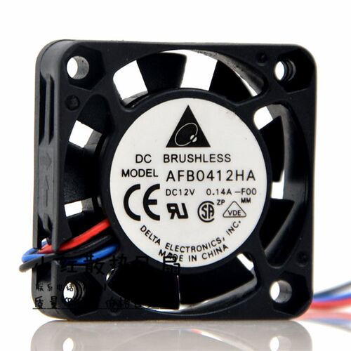 台达 AFB0412HA 4010 4CM 12V 0.14A 3线散热风扇 报警/测速