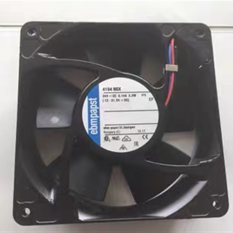 全新原装德国ebmPAPST 24V 3.3W 12CM变频器散热风扇 4184NGX 3线