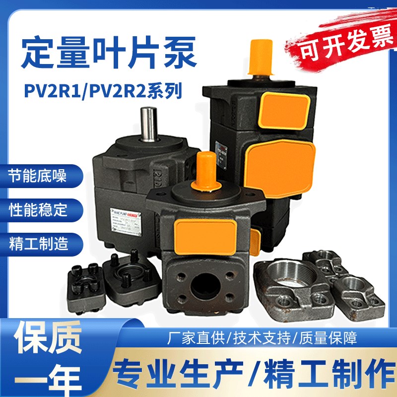 单泵/双联叶片泵PV2R11/PV2R21/1/31/32油泵总成液压系统泵头配件