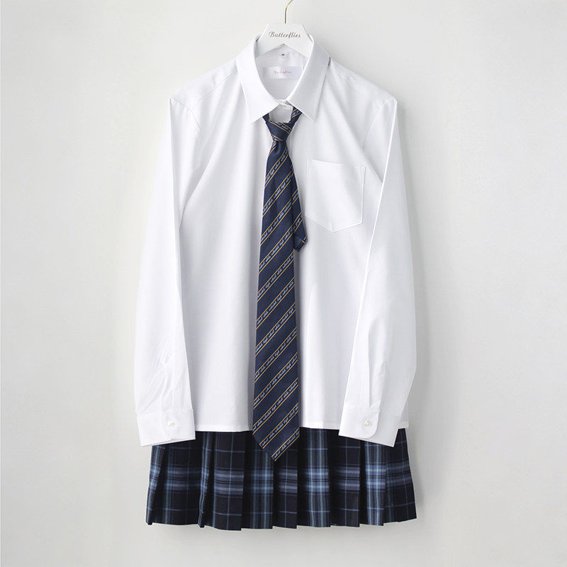 蝶衣 长袖白衬衫jk基础款 校供感 JK制服