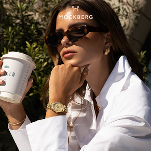 MOCKBERG蓝宝石玻璃Royal系列高级感女表防水轻奢小众礼物石英表