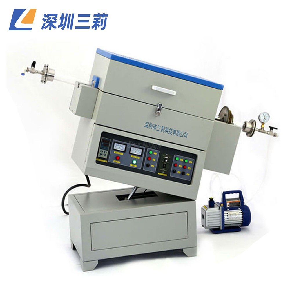 旋转管式电阻炉 高温气氛烧结管式电阻炉 真空退火马弗炉