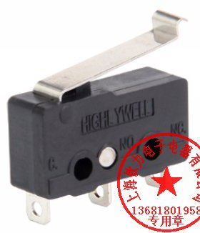 台湾HIGHLY 海立 SS0504A 微动开关 弯柄  开关