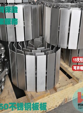 RF2060S不锈钢链条链板38.1节距TS双节距链重型传送焊接输送板链