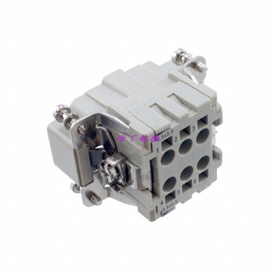 HARTING重载连接器  09330062616 6ES-STI 6针公芯 哈丁浩亭插头