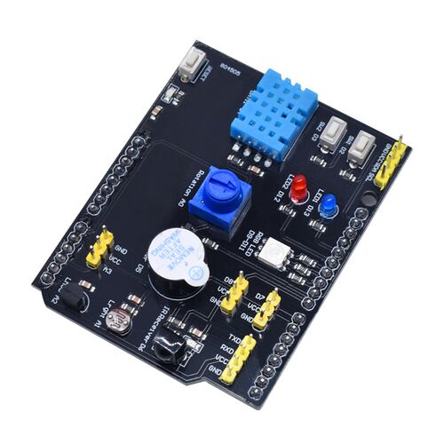 9合一多功能扩展板 DHT11温湿度 LM35温度 蜂鸣器兼容UNO
