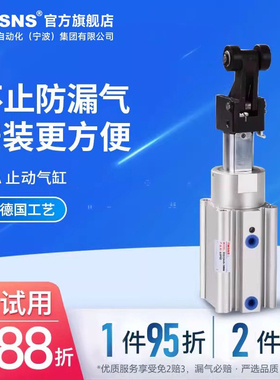 TWSNS台氣山耐斯阻挡气缸RSA/RSH/RS1H/RS2H缸径DL/BM/BL/DM/TL/T