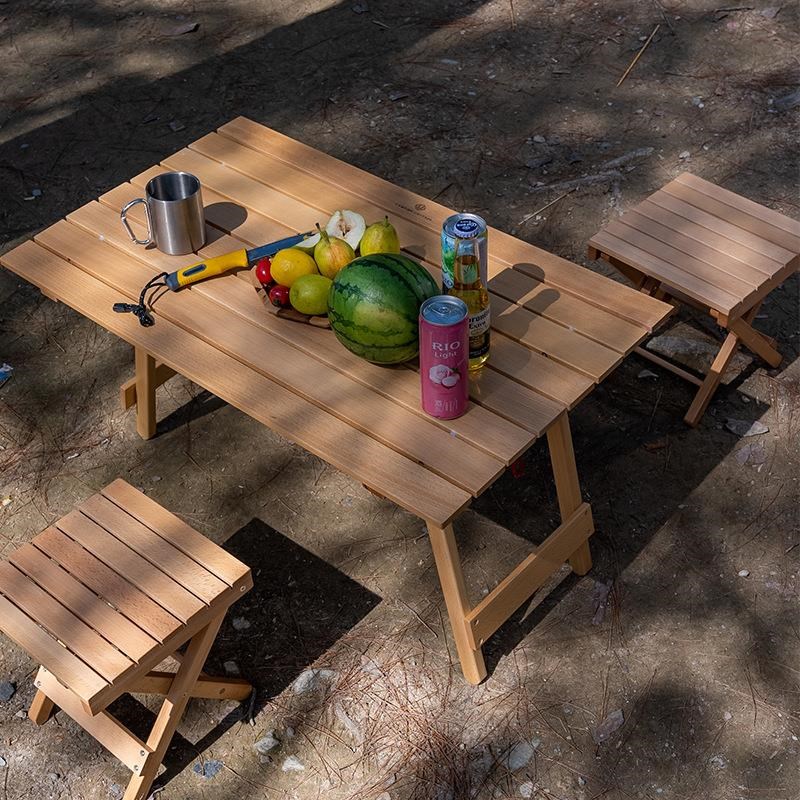 折叠桌椅套装户外用品野餐一桌四凳露营户外折叠桌椅厂家现货