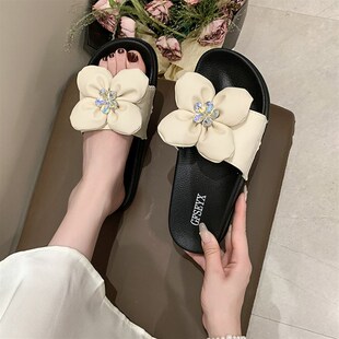 大码宽胖脚女拖鞋外穿20s24新款夏季软底平底孕妇一字拖鞋特大码4