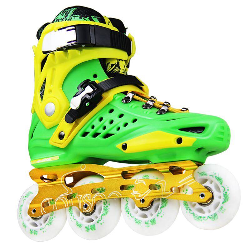 纬球全闪洛神成人轮滑鞋溜冰鞋直排轮滑鞋旱冰鞋大学生男女平花鞋