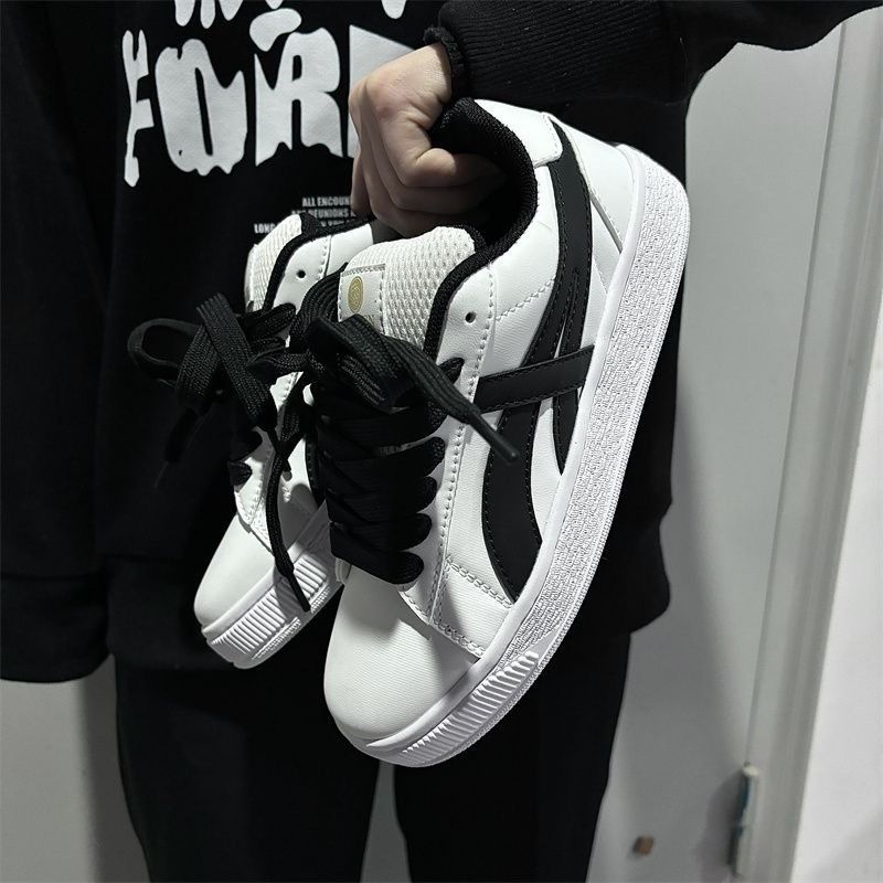 黑色鞋子男鞋休闲鞋透气夏季新款 增高面包鞋女美式板鞋情侣潮流