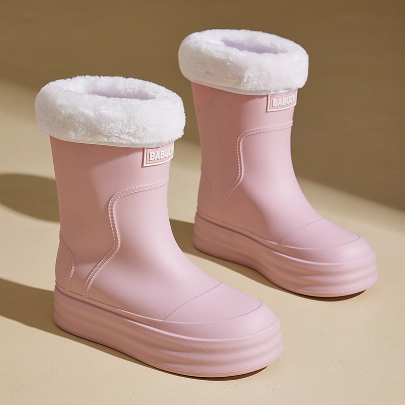 雨鞋女款时尚外穿雨靴中筒水鞋防水防滑胶鞋轻便套鞋成人大童水靴