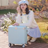 行李箱18寸女多功能小型轻便迷你登机拉杆旅行密码 皮箱子20男学生