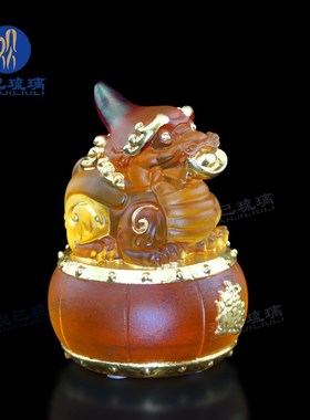 琉璃貔貅摆件招财聚财客厅玄关家居店铺开业礼品桌面摆设新中式