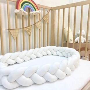 围栏床头包边拼接护栏床围条麻花防撞软包透气R床围婴儿床编织宝