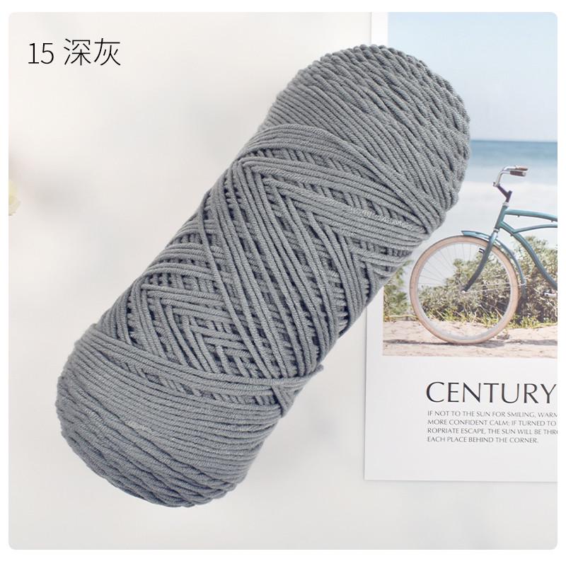 子棉粗5股牛奶棉毛线五打手工编织钩花束大团宝宝勾拖鞋中鞋新款