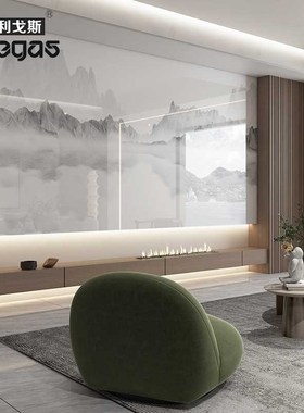 利戈斯900*1800岩板 电视背景墙 连纹岩板 大厅地砖 别墅地面砖